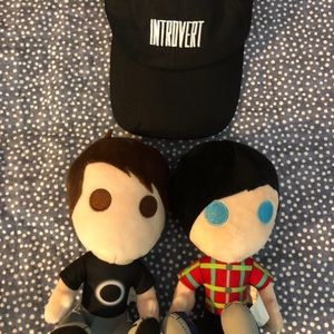 Dan and Phil Plushies/Introvert Hat Bundle